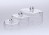 Fedők kvarc izzítótégelyekhez